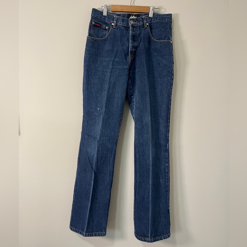 Vintage Fubu Womens Jeans Size 11/12 Blue High Waist Dark Wash Denim Bottoms